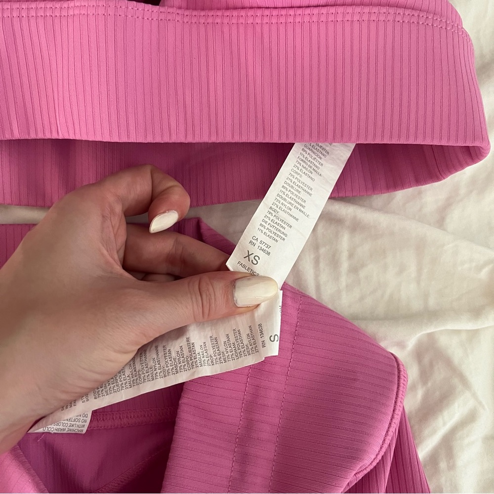 Fabletics Pink Athletic Shorts - Picture 4 of 7